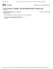 2025-09-02 - Treasury Receipt - 20250902 - WILLIAM GORDON AYERS - Multiple Items